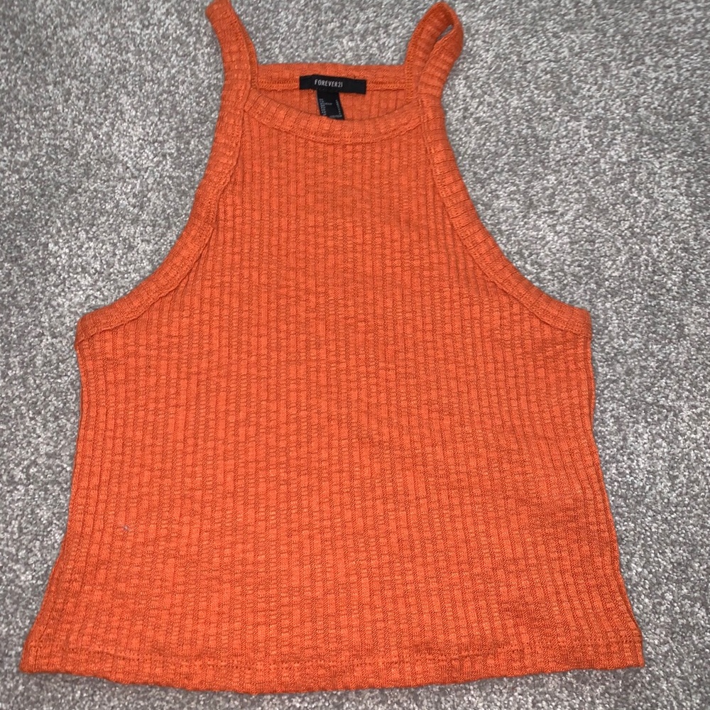 Orange forever 21 tank top